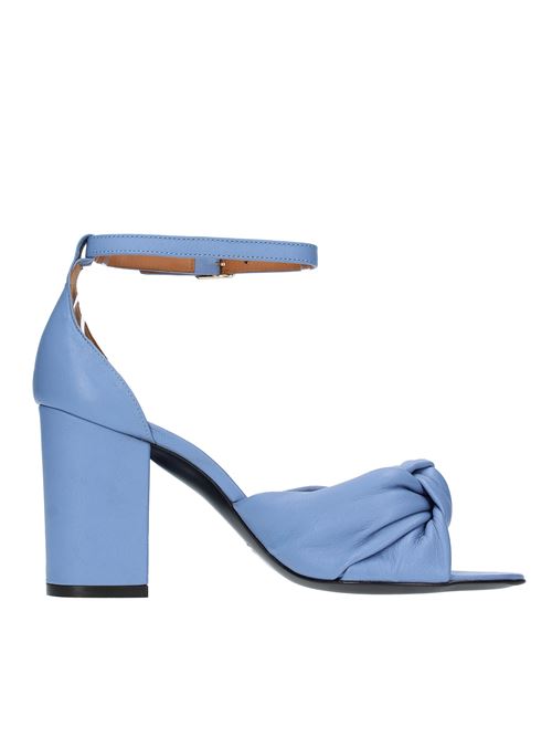 Sandals model 3315 in leather VIA ROMA 15 | 3315GLICINE